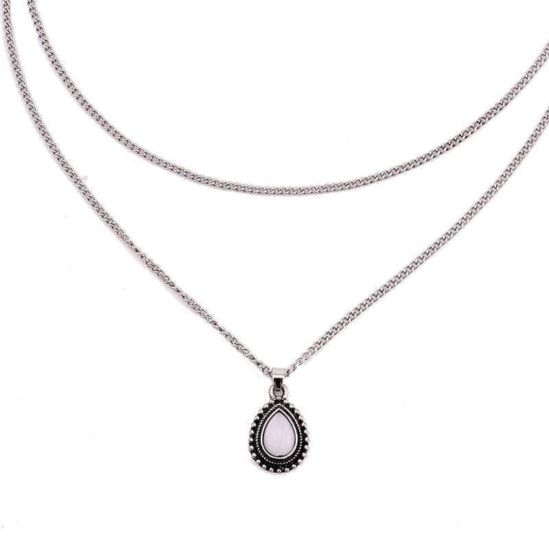 Boho Ketting | Water Drop Hanger | Gelaagd Design