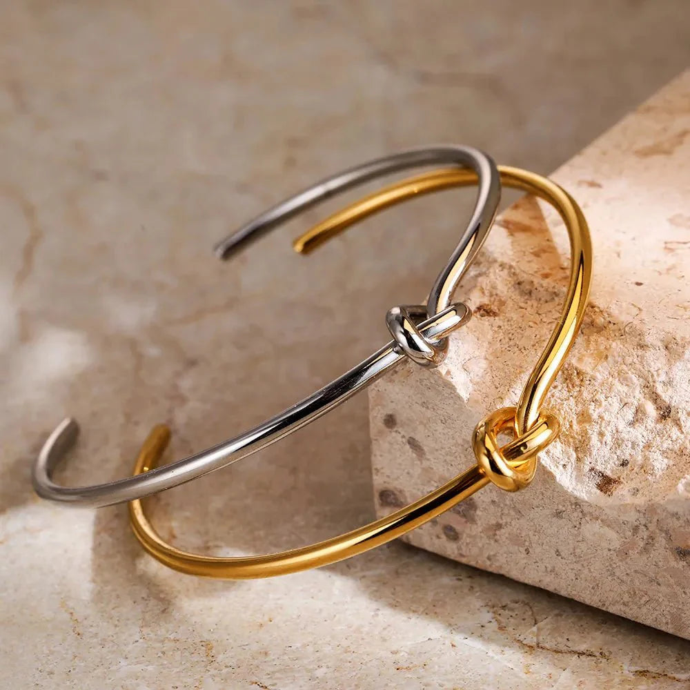 Armband | Knoop Armband | Verstelbaar | Goud/Zilver
