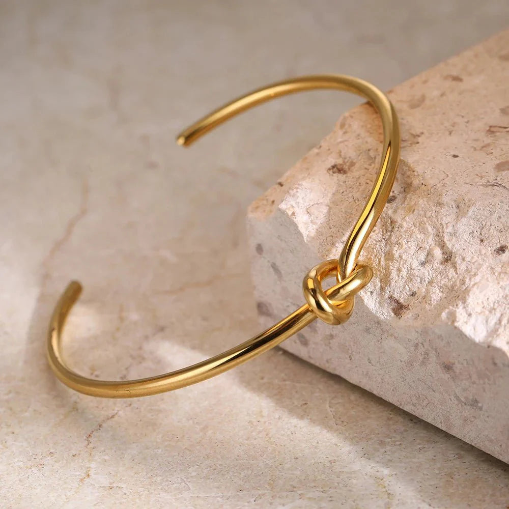 Armband | Knoop Armband | Verstelbaar | Goud/Zilver