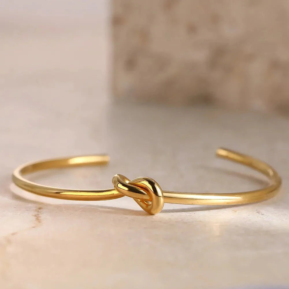 Armband | Knoop Armband | Verstelbaar | Goud/Zilver