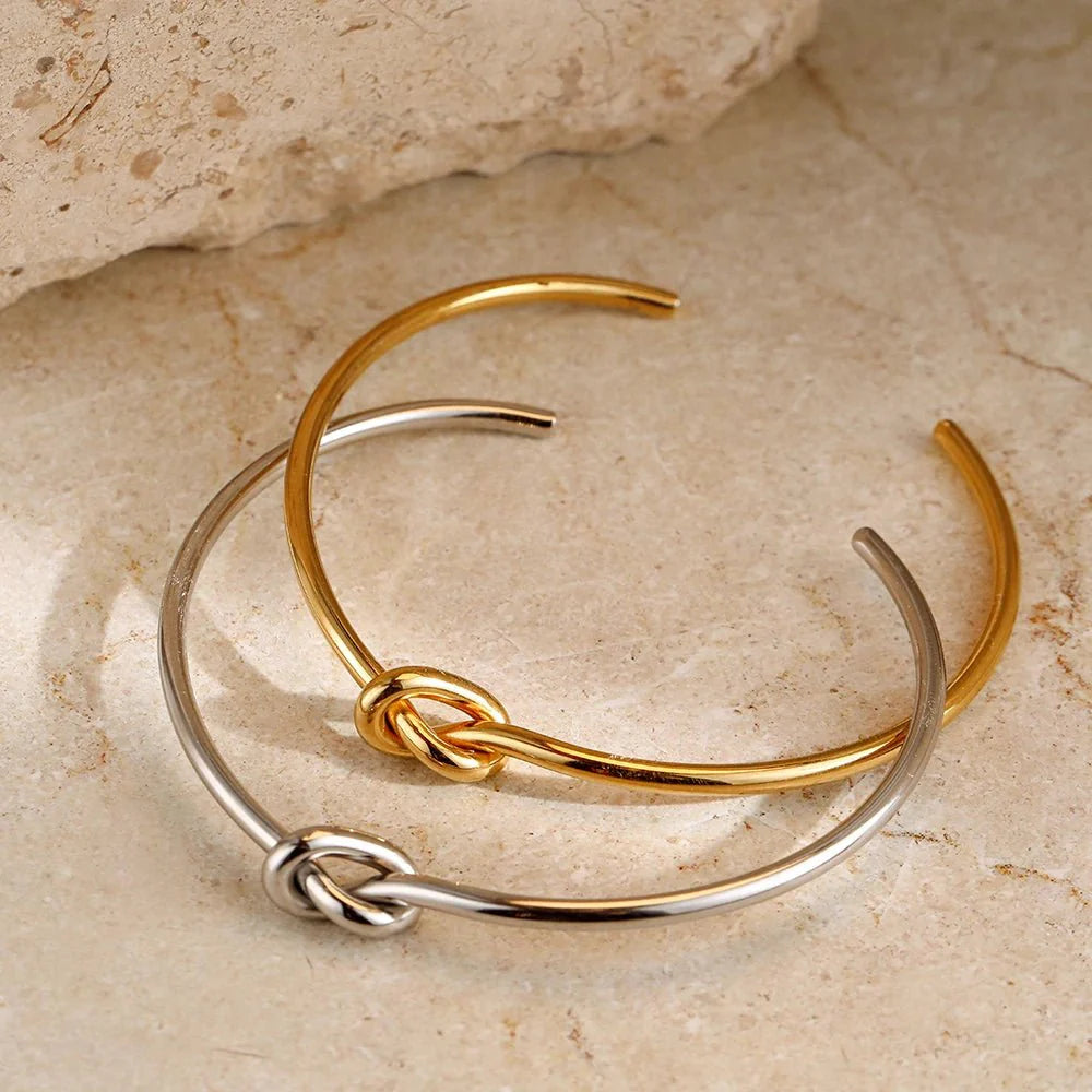 Armband | Knoop Armband | Verstelbaar | Goud/Zilver