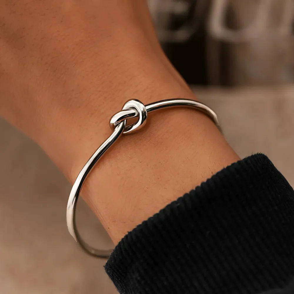 Armband | Knoop Armband | Verstelbaar | Goud/Zilver