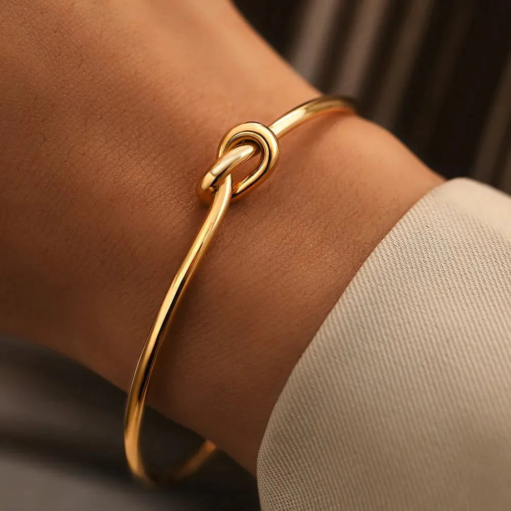 Armband | Knoop Armband | Verstelbaar | Goud/Zilver