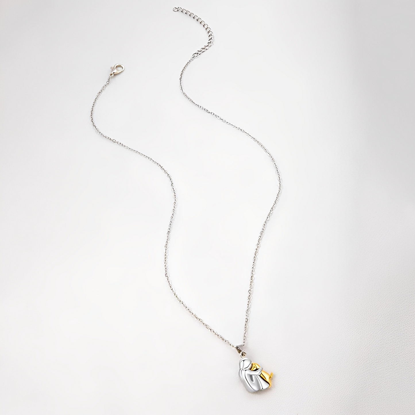 Hondenliefde Ketting – Hanger met Mens & Hond Omhelzing