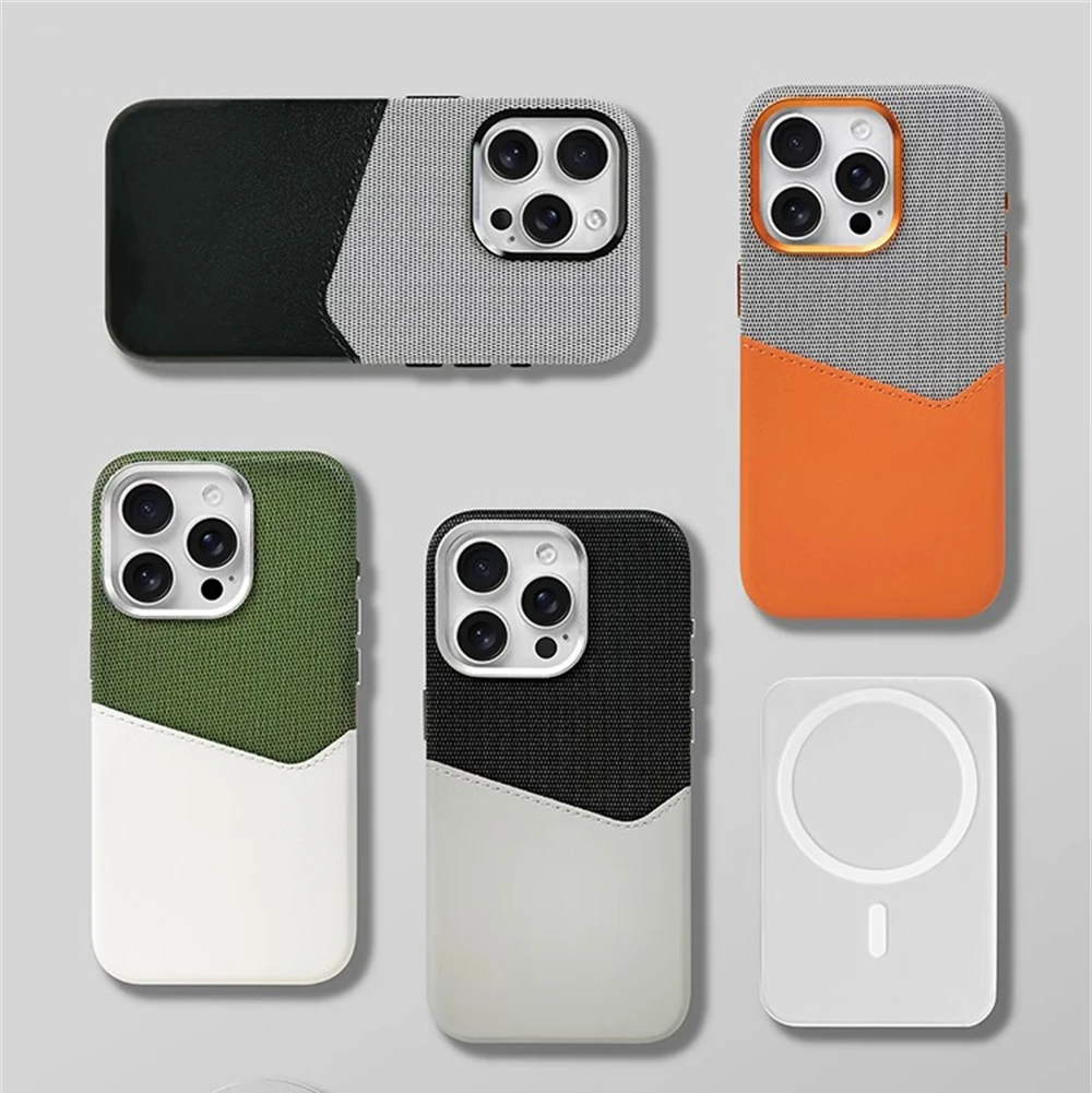 iPhone Hoesje met Kaarthouder | MagSafe Compatibel | Luxe Bescherming