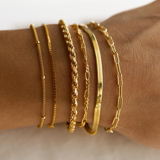 Armbanden Set | 6 Delig | Goud | Dames | Trendy