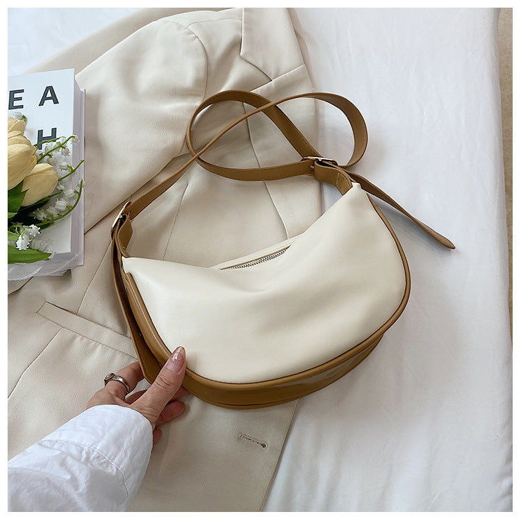 Trendy Crescent Schouder Tas – Stijlvolle en Ruime Dames Tas voor Elke Dag