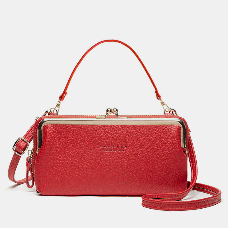 Trendy Crossbody Mobiele Tas – Ruim, Stijlvol en Veilig Sluitmechanisme