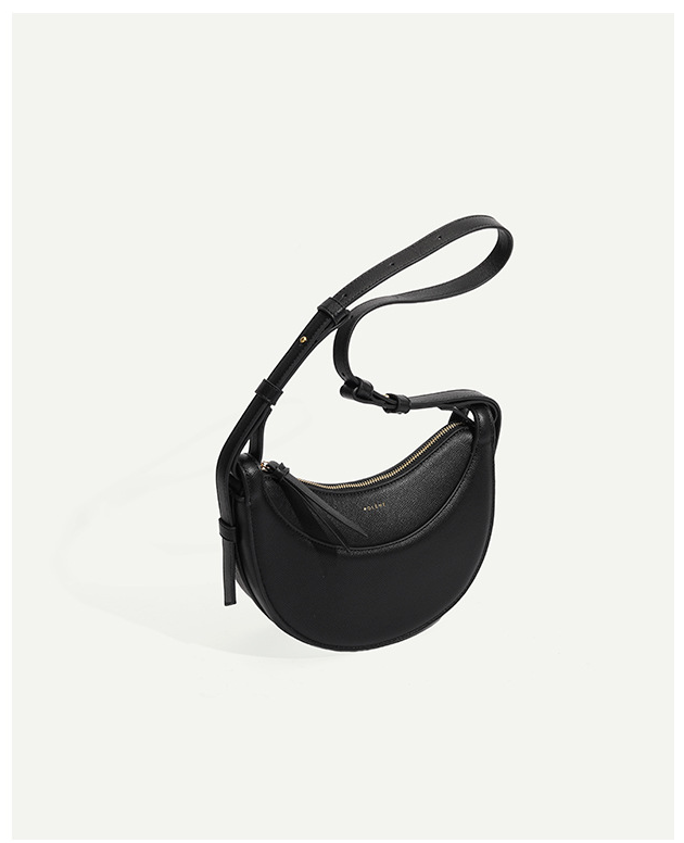 Halvemaan Schoudertas – Modern, Minimalistisch & Moeiteloos Chic