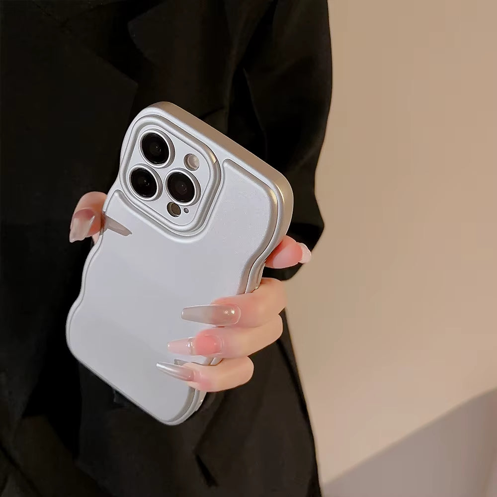 Ripple iPhone Hoesje – Modern Sculptuur Design met Valbescherming