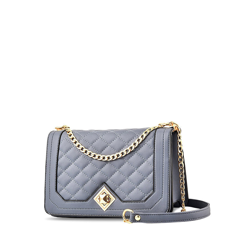 Trendy Crossbody Schoudertas met Diamantpatroon – Stijlvol & Compact