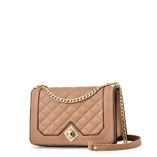 Trendy Crossbody Schoudertas met Diamantpatroon – Stijlvol & Compact