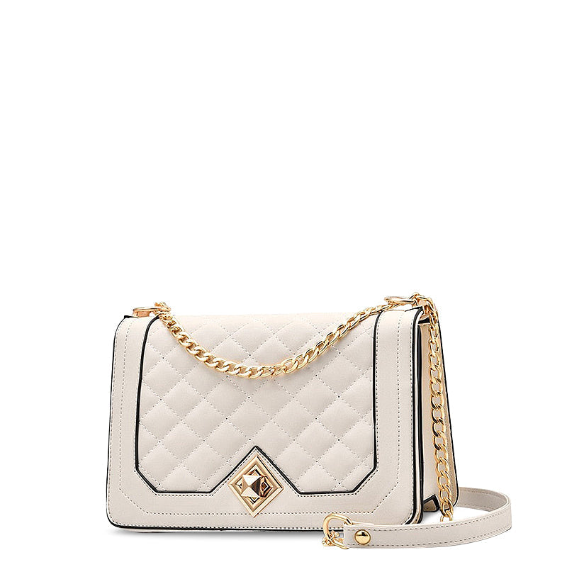 Trendy Crossbody Schoudertas met Diamantpatroon – Stijlvol & Compact