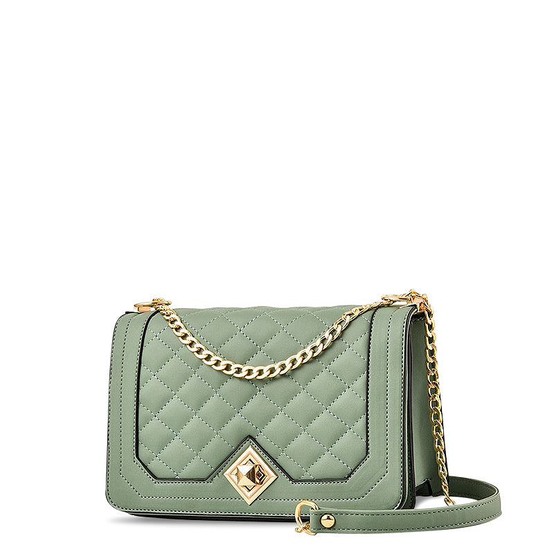 Trendy Crossbody Schoudertas met Diamantpatroon – Stijlvol & Compact