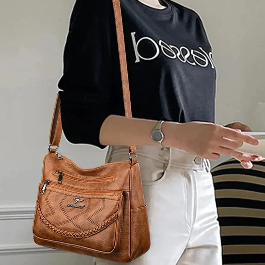 Moderne Crossbody Tas met Veel Vakken