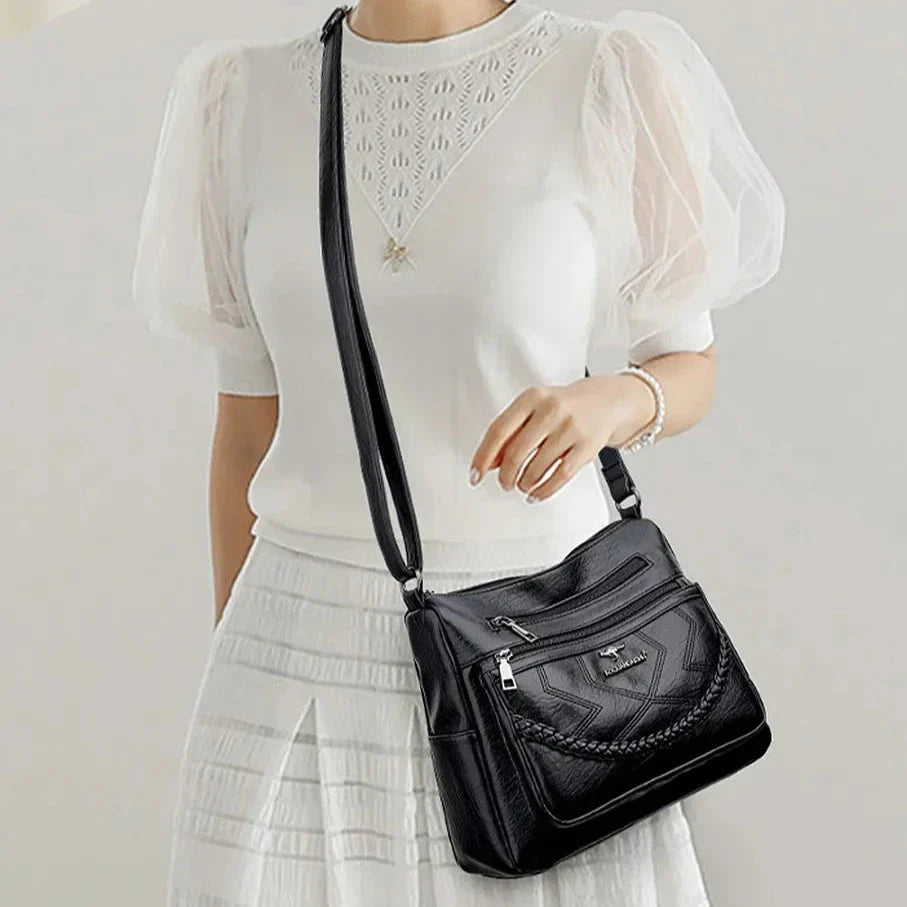 Moderne Crossbody Tas met Veel Vakken