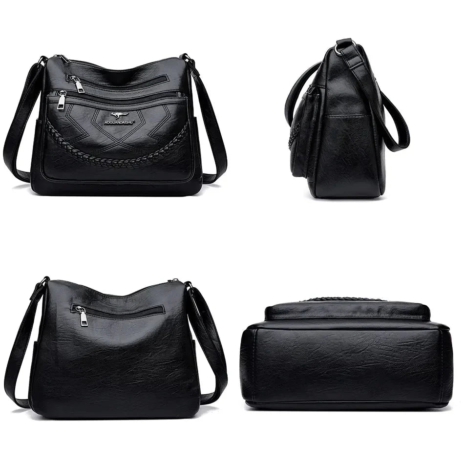 Moderne Crossbody Tas met Veel Vakken