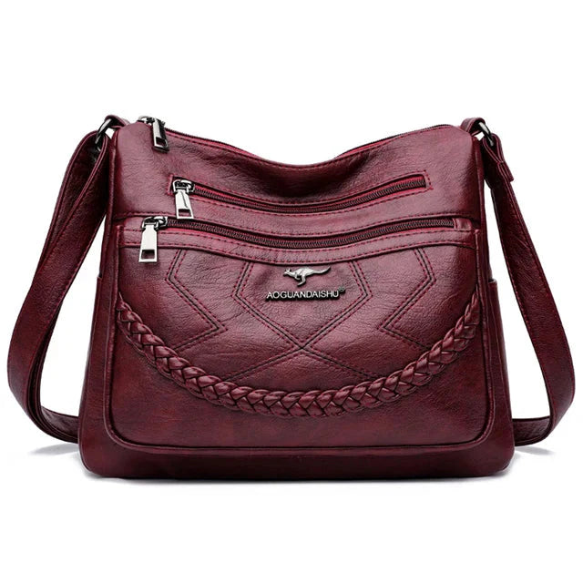 Moderne Crossbody Tas met Veel Vakken