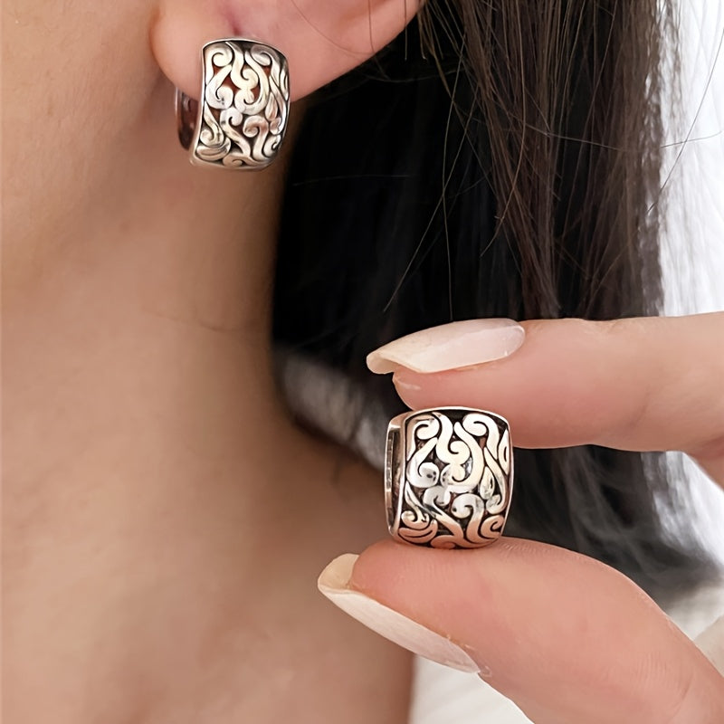Oorbellen 925 Zilver | Vintage Design | Elegant & Tijdloos