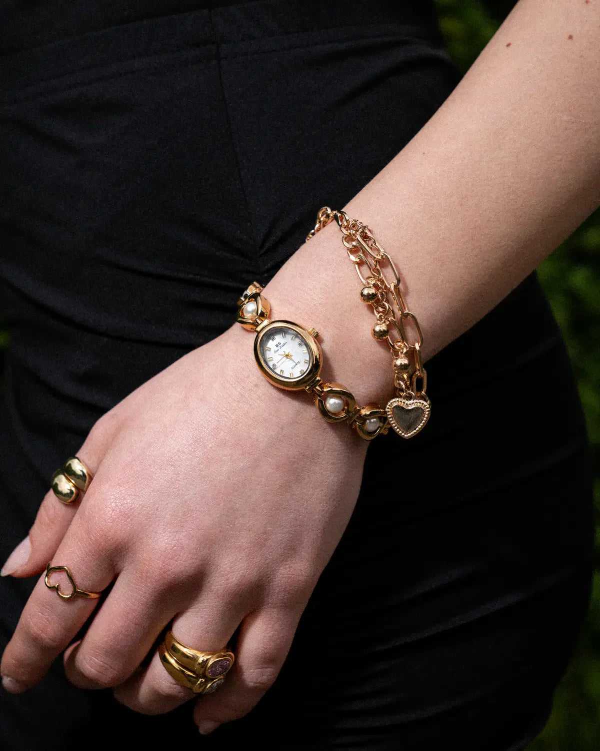 Luxe Dameshorloge met Pareldetails