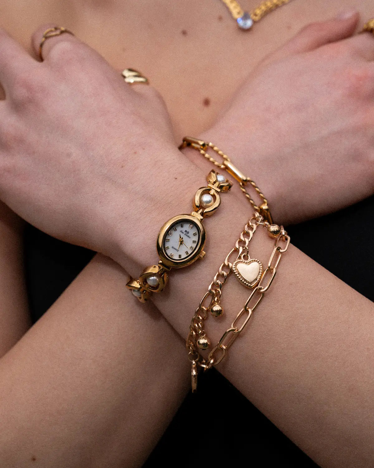 Luxe Dameshorloge met Pareldetails