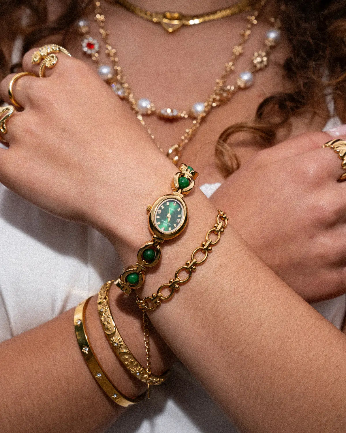 Luxe Dameshorloge met Pareldetails