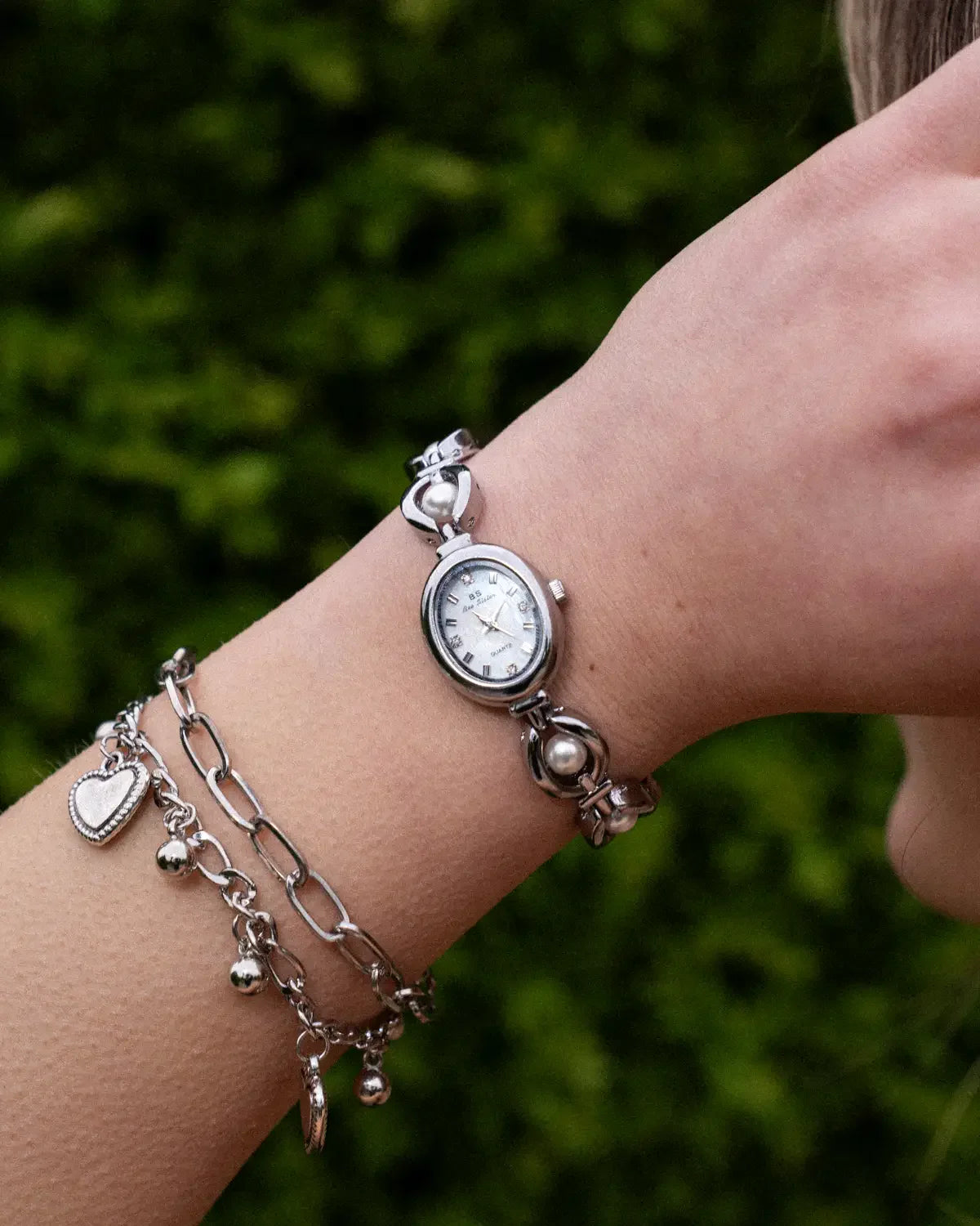Luxe Dameshorloge met Pareldetails