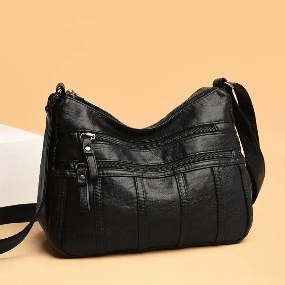Dames crossbody tas van zacht leer – lichtgewicht en stijlvol