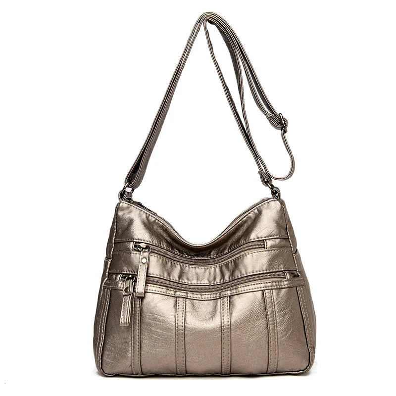 Dames crossbody tas van zacht leer – lichtgewicht en stijlvol