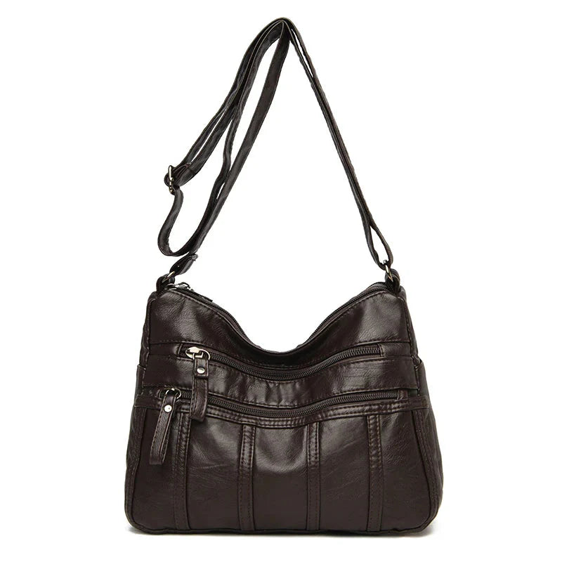 Dames crossbody tas van zacht leer – lichtgewicht en stijlvol