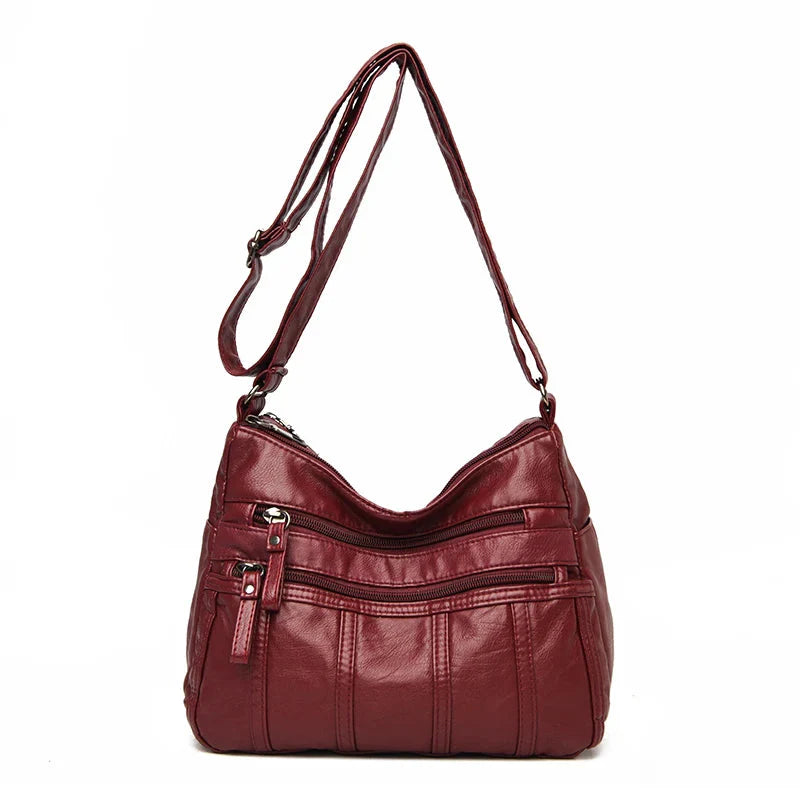 Dames crossbody tas van zacht leer – lichtgewicht en stijlvol