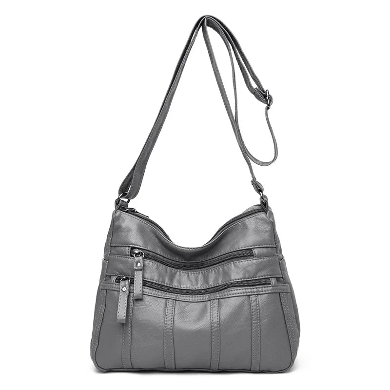 Dames crossbody tas van zacht leer – lichtgewicht en stijlvol