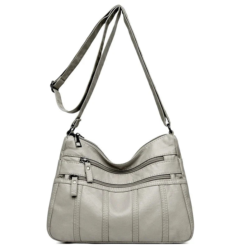 Dames crossbody tas van zacht leer – lichtgewicht en stijlvol