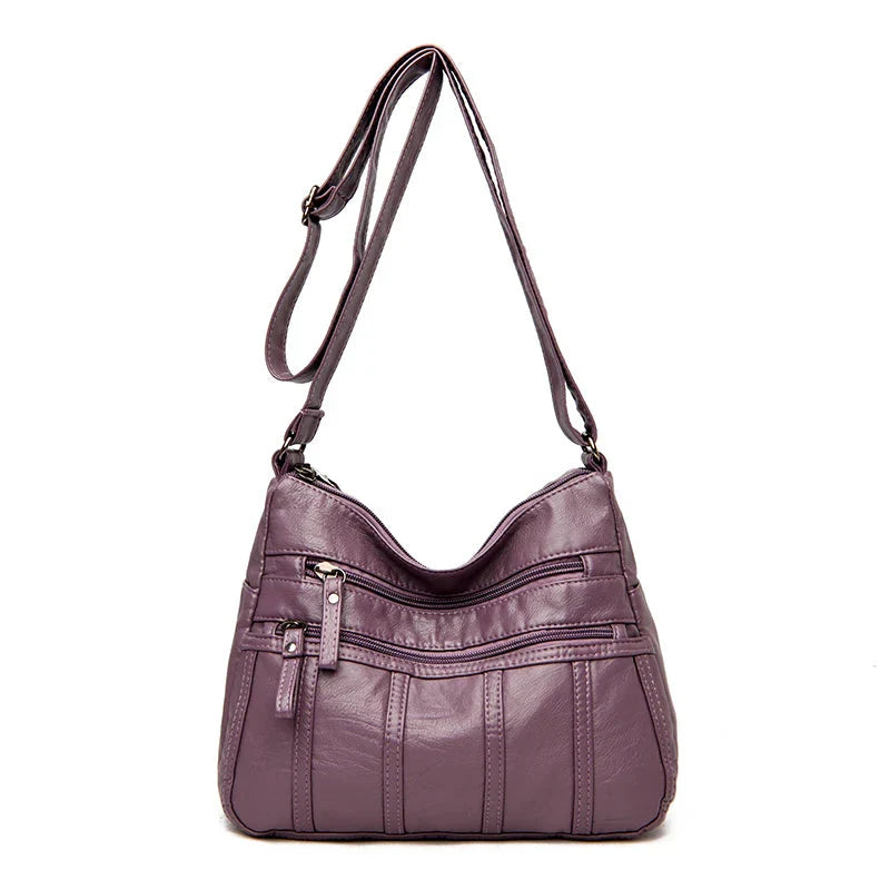 Dames crossbody tas van zacht leer – lichtgewicht en stijlvol