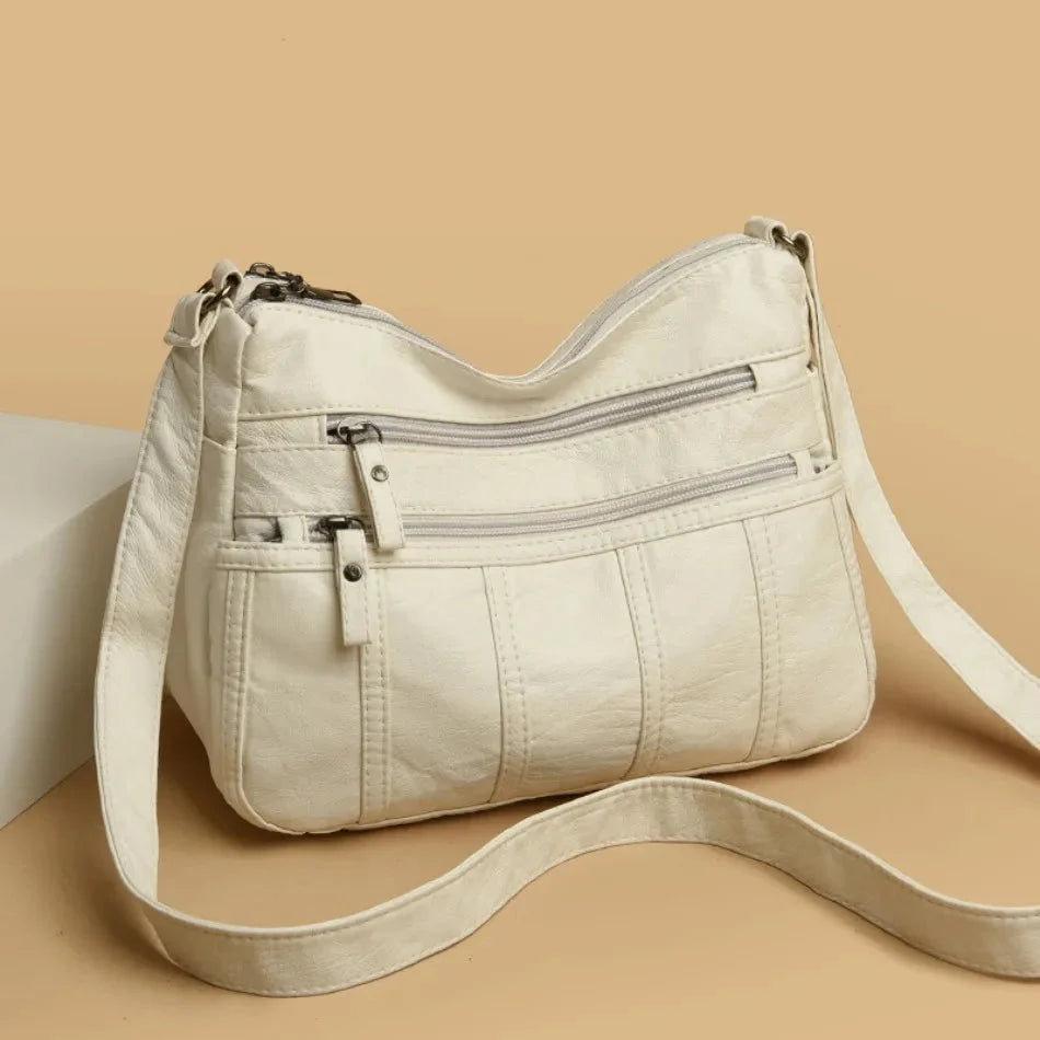 Dames crossbody tas van zacht leer – lichtgewicht en stijlvol