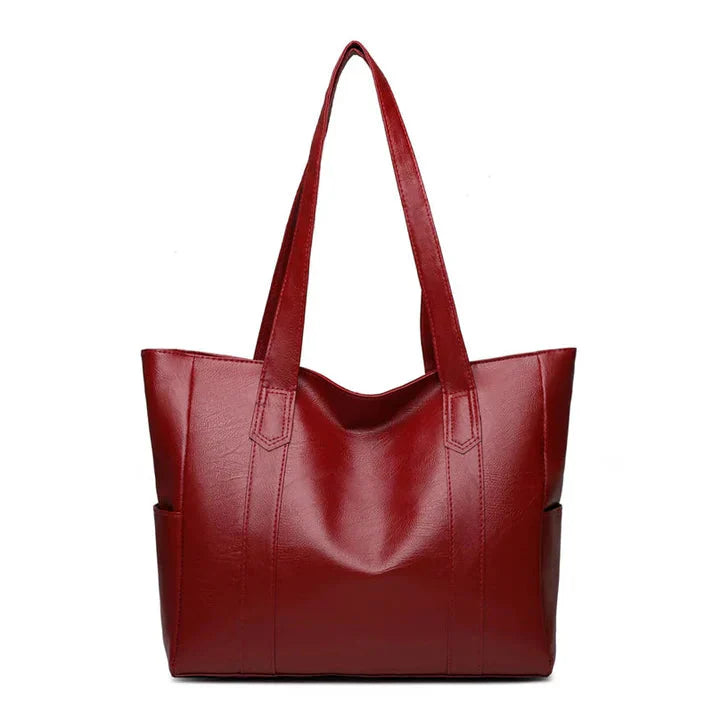 Luxe Leren Shopper – Ruim, Elegant en Tijdloos