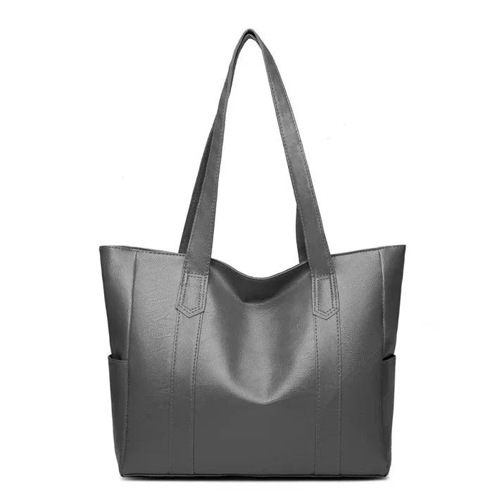 Luxe Leren Shopper – Ruim, Elegant en Tijdloos