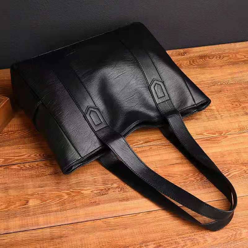 Luxe Leren Shopper – Ruim, Elegant en Tijdloos