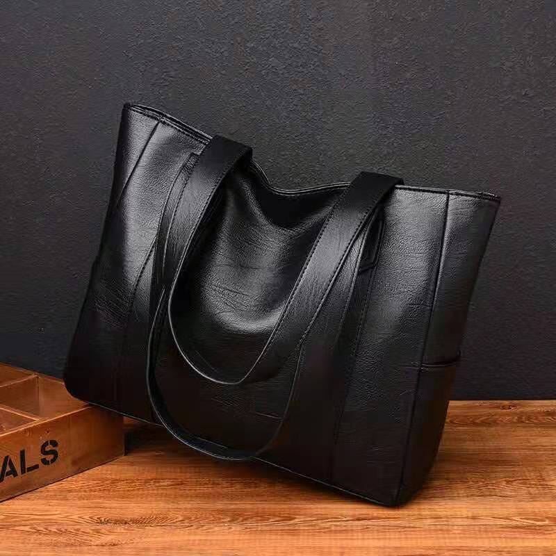 Luxe Leren Shopper – Ruim, Elegant en Tijdloos