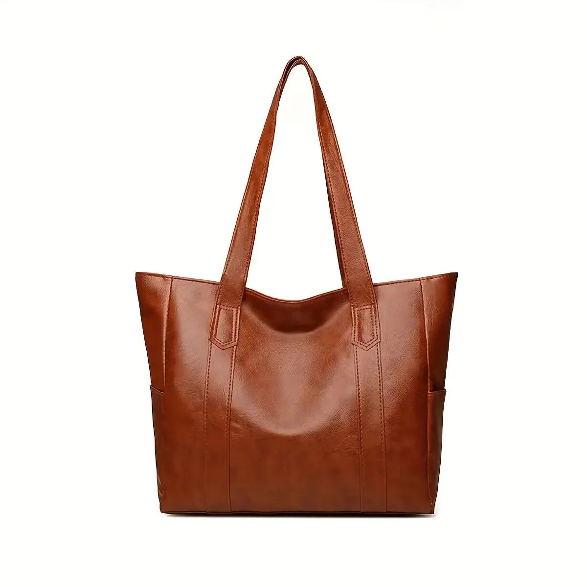 Luxe Leren Shopper – Ruim, Elegant en Tijdloos