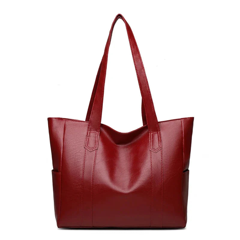 Luxe Leren Shopper – Ruim, Elegant en Tijdloos