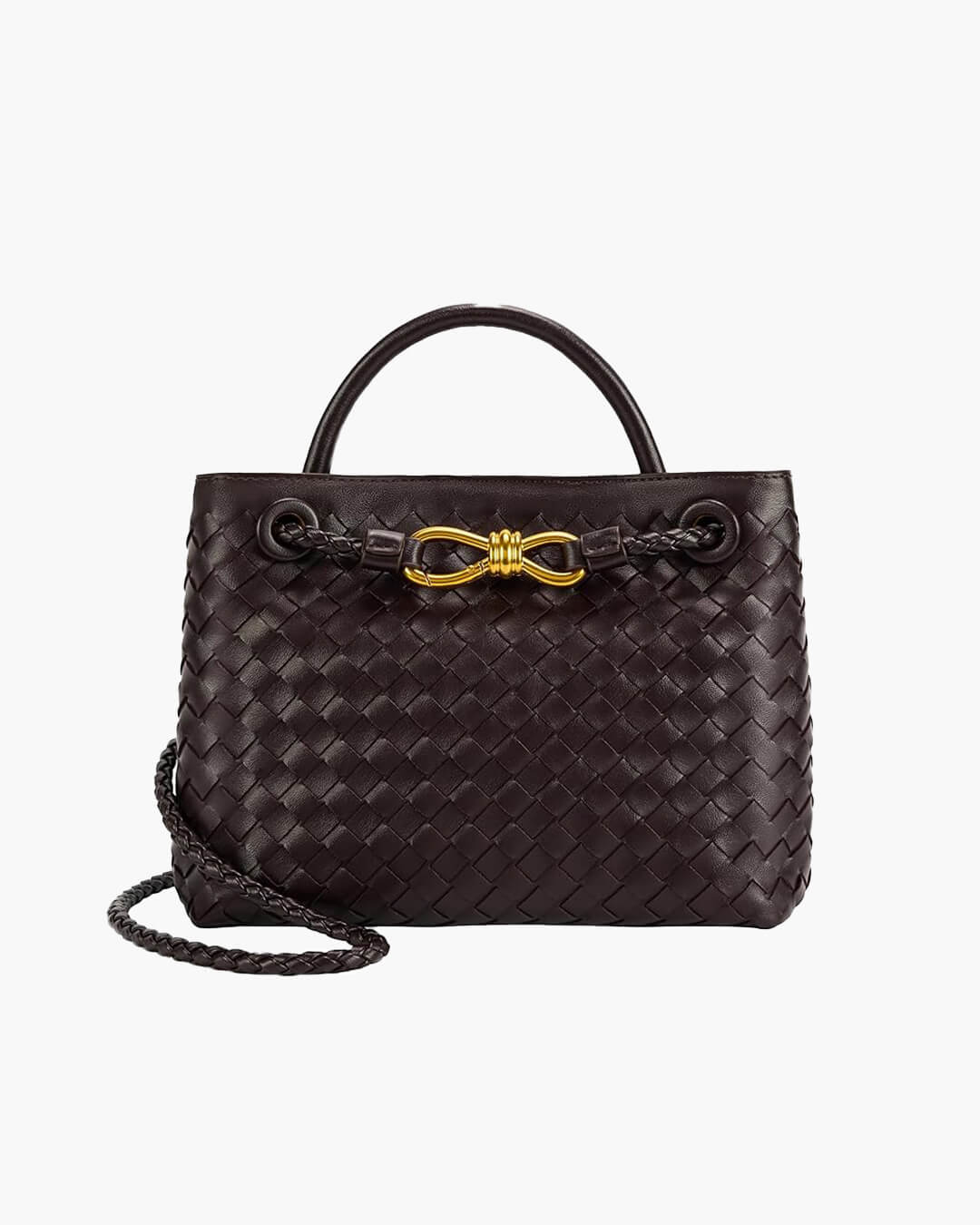 Geweven Dames Tas – Luxe Woven Handtas van Vegan Leer