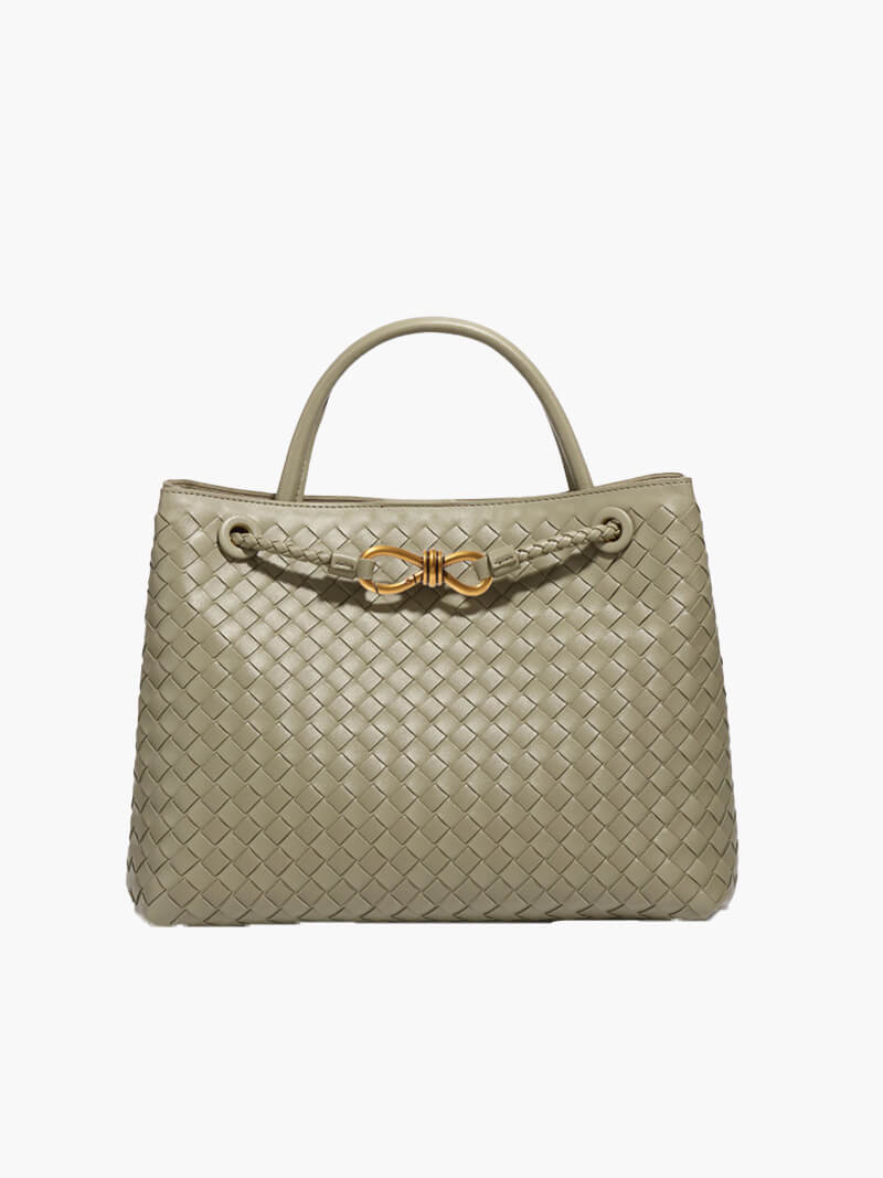 Geweven Dames Tas – Luxe Woven Handtas van Vegan Leer