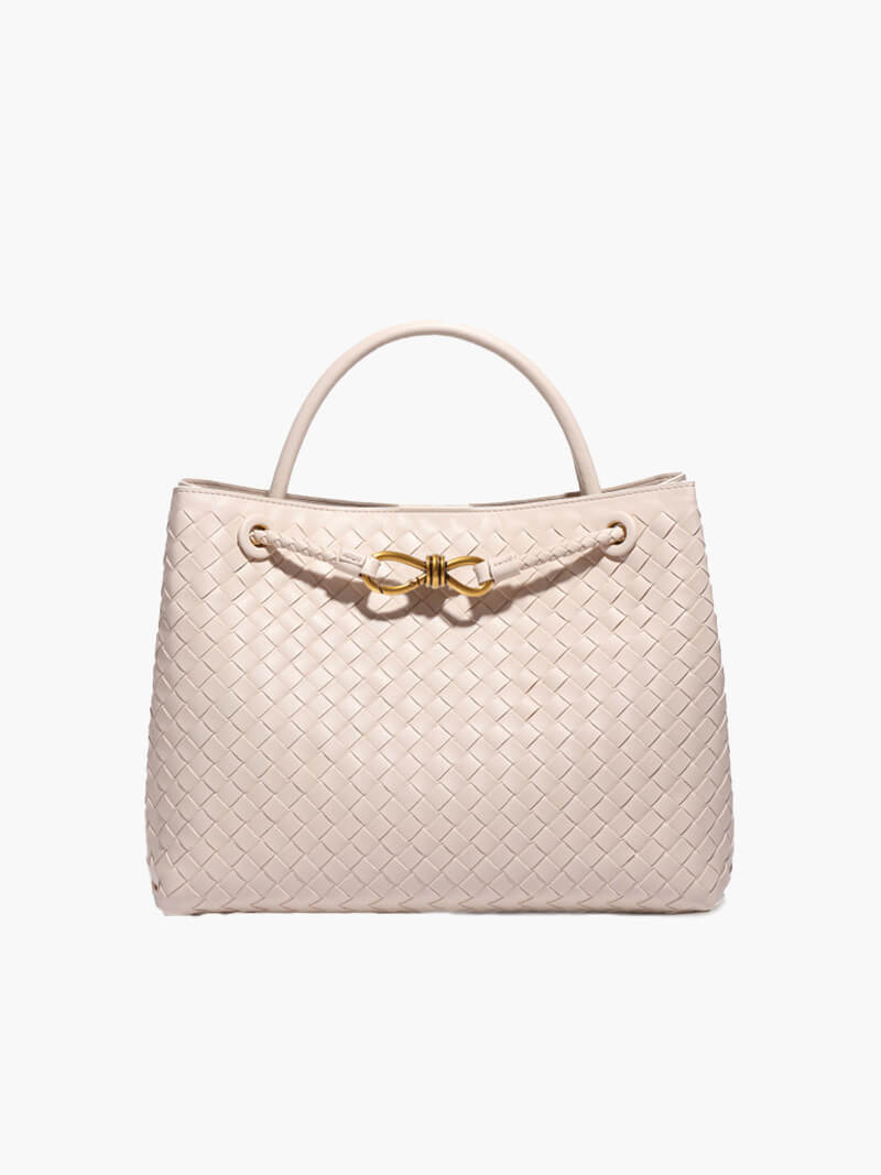 Geweven Dames Tas – Luxe Woven Handtas van Vegan Leer