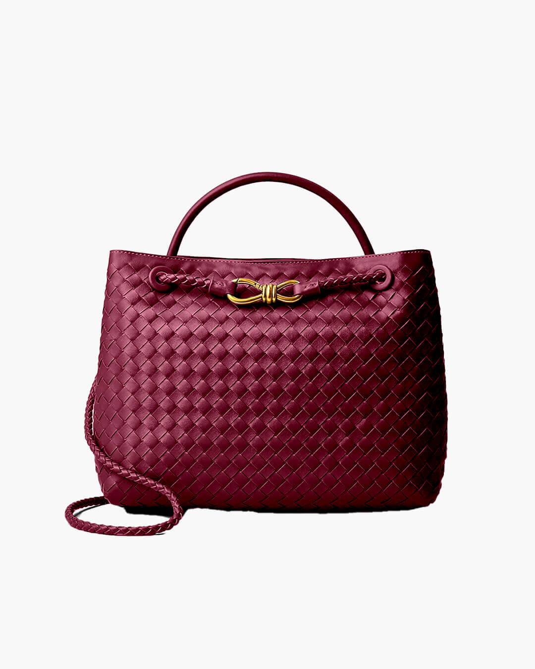 Geweven Dames Tas – Luxe Woven Handtas van Vegan Leer