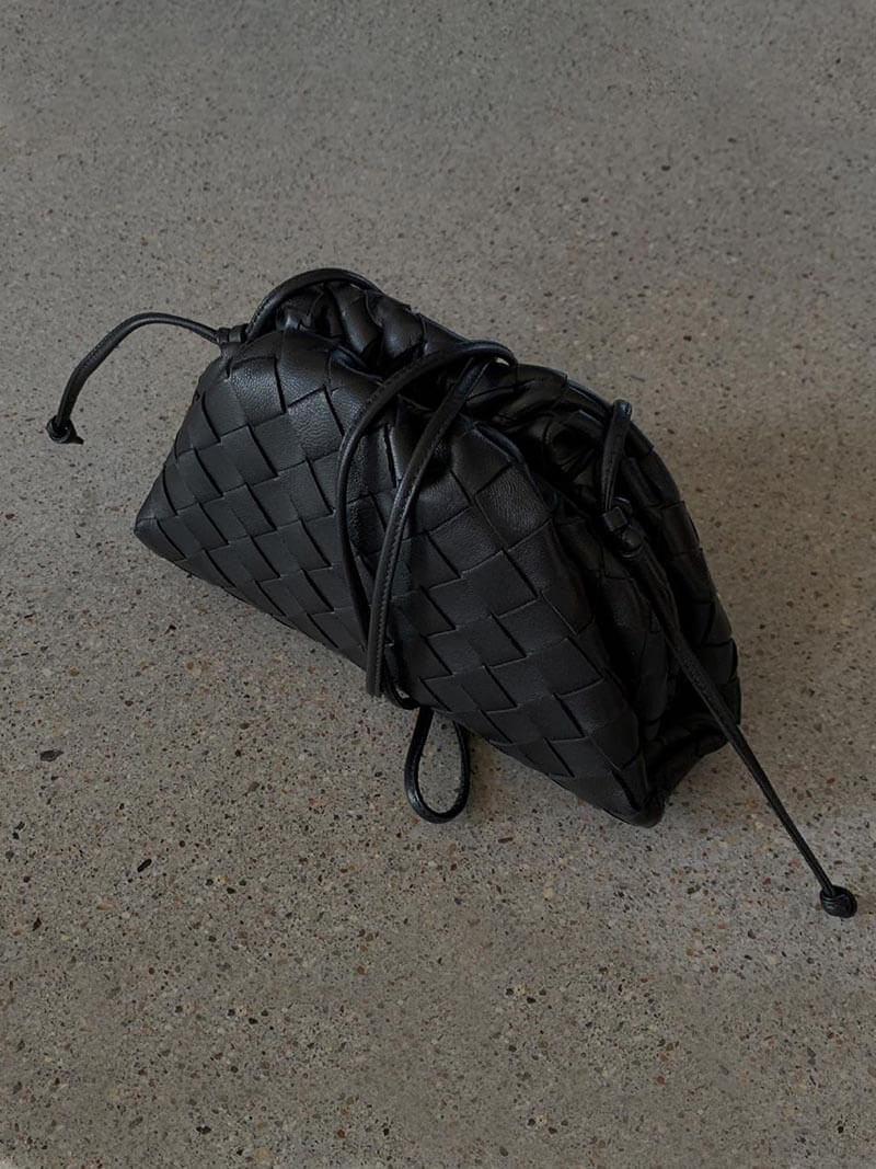Trendy Gevlochten Dames Handtas – Compacte Handtas van Vegan Leer