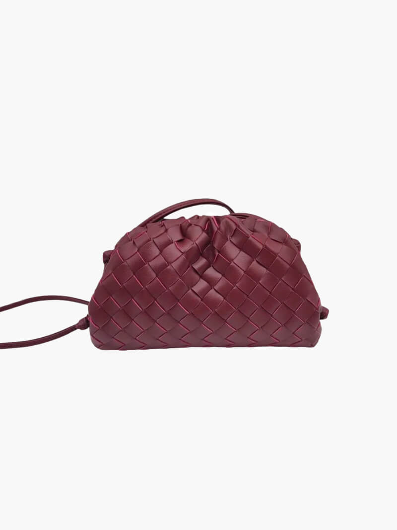 Trendy Gevlochten Dames Handtas – Compacte Handtas van Vegan Leer