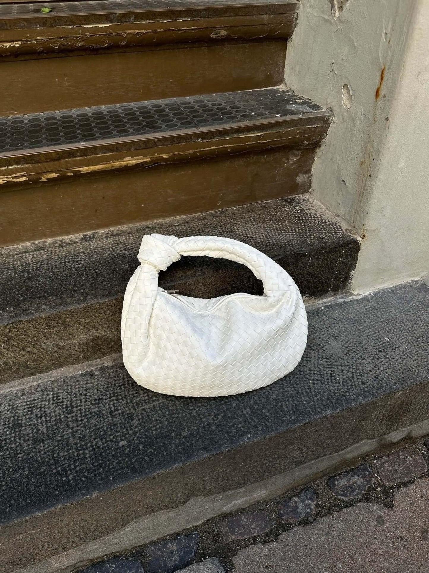 Luxe Gevlochten Schoudertas – Compacte Dames Tas voor Avond en Dag