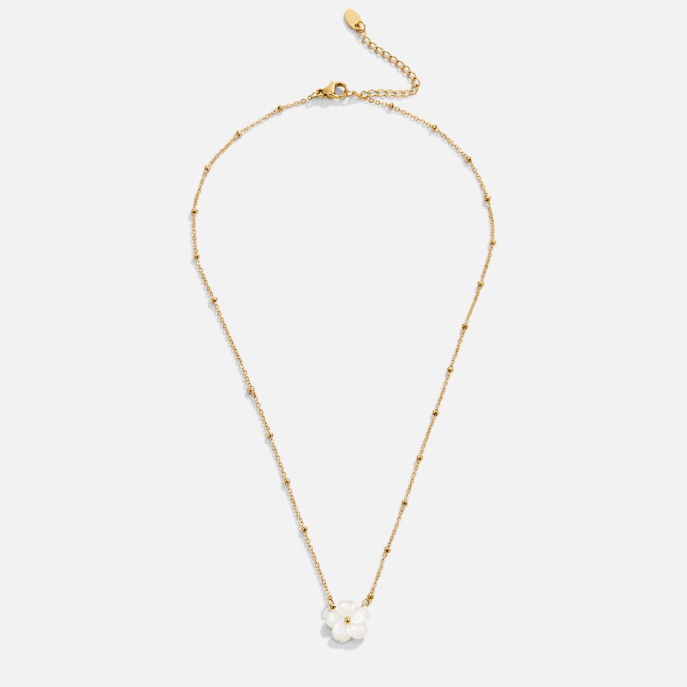 Delicate Dames Ketting met Bloemdesign – Roestvrij Staal & Aanslagvrij